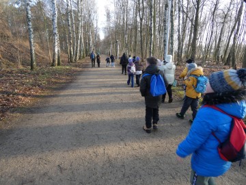 Spacer po Sieradzu w ramach Zimowego Ptakoliczenia 2025, 